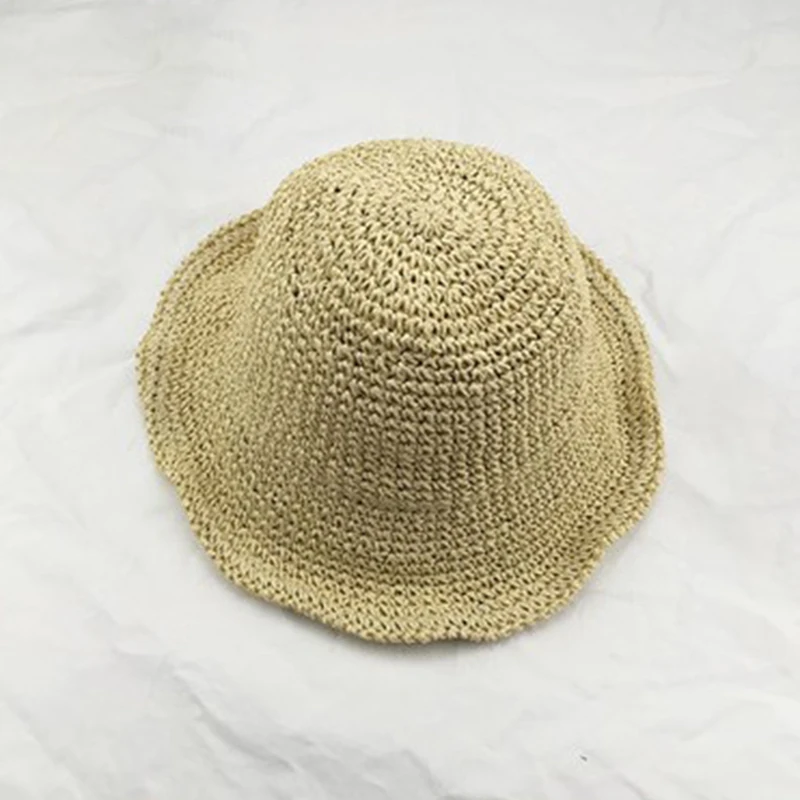 Женская шляпа от солнца ручной работы с широкими полями, складные соломенные шляпы для женщин, летние пляжные женские шляпы с защитой от УФ-лучей