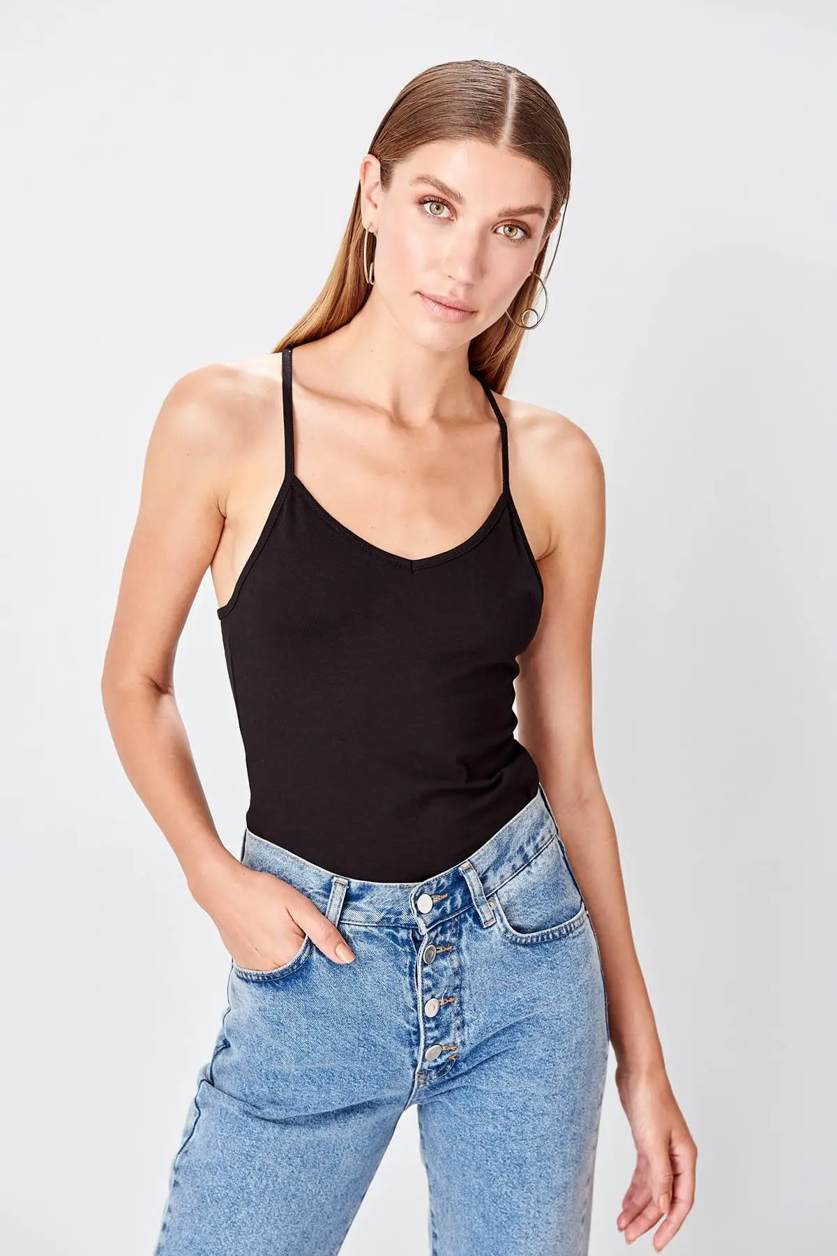 Trendyol черные защелки для тела TWOSS19BD0013 |