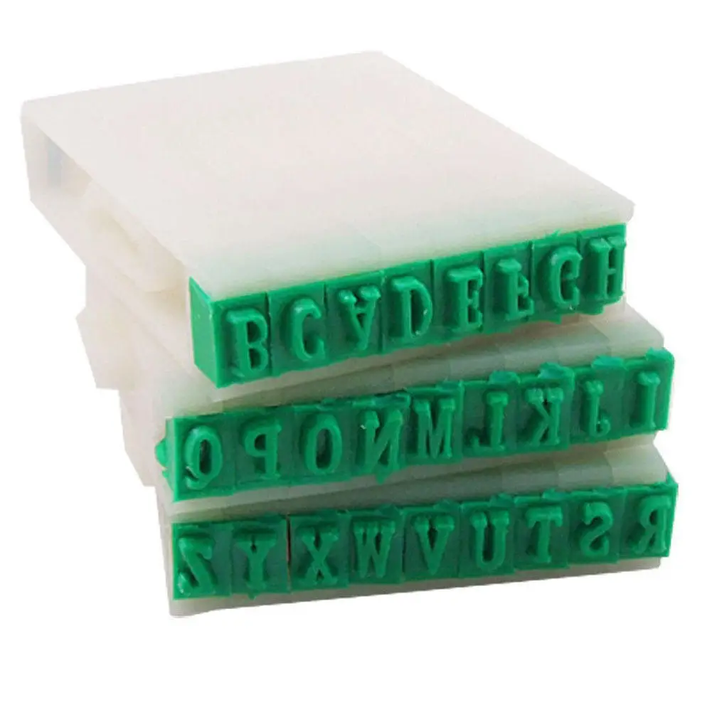 

Detachable Plastic Rubber 26 English Alphabet Letters Stamp Set for Marking 2016 New Arrival