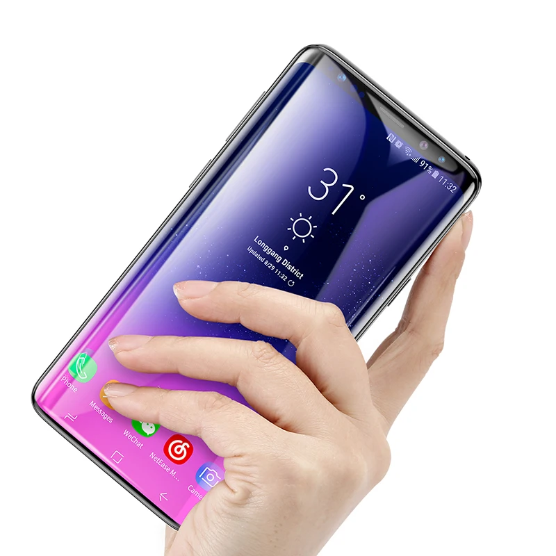 Закаленное стекло для Samsung Galaxy S9 Plus полное покрытие Защита экрана + | Мобильные