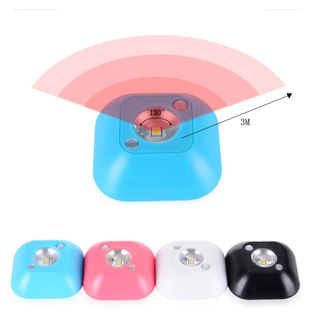 

JIAWEN 8PCS Wireless Motion Sensor Ceiling LED Night Light Porch Wall lamps PIR Intelligent Human Body Motion Induction Lamp