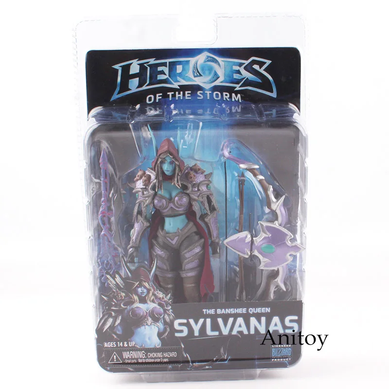 NECA "Heroes of The Storm" The Banshee queen Sylvanas ПВХ фигурка Коллекционная модель игрушки 17 см KT4779 - Цвет: with box