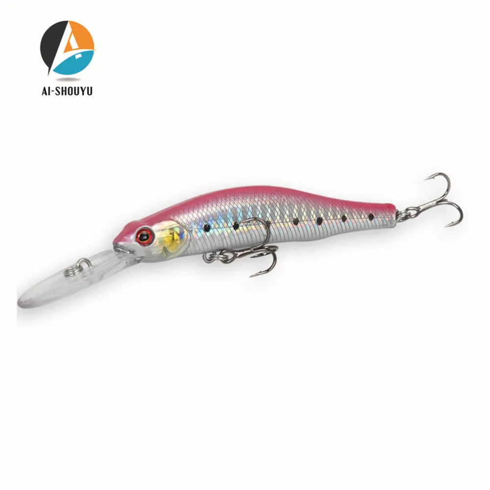 

AI-SHOUYU New Hard Minnow Fishing Lure 120mm 15g Long Lip Aritificial Wobblers Hard Bait Plastic Baits Pesca Isca