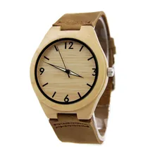 Hot Bamboo Wood Watches For Man With Multifunctional Clock With High Quality Quartz Wristwatch