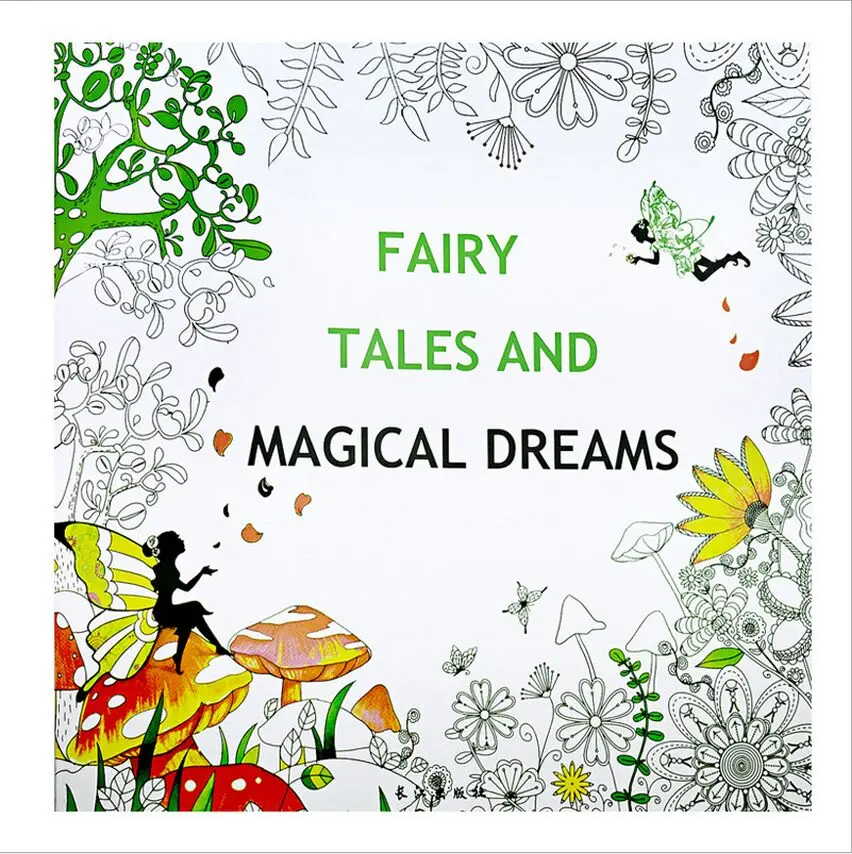 1 шт. 24 страницы сказочные волшебные сны книжка-раскраска для детей и взрослых снятие стресса время убить живопись Рисование художественная книга