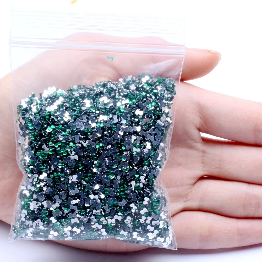 10 emerald Бант 30 г 10000 шт Стразы драгоценные камни для украшения ногтей 3D не исправление украшения для ногтей Flatback для дизайна ногтей - Цвет: 10 emerald