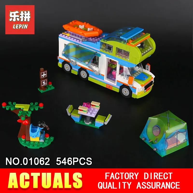 

Lepin 01062 Good Friends Girl Series The Mia's Camper Van Set Building Blocks Bricks Funny Toys As Children Birthday Gift 41339