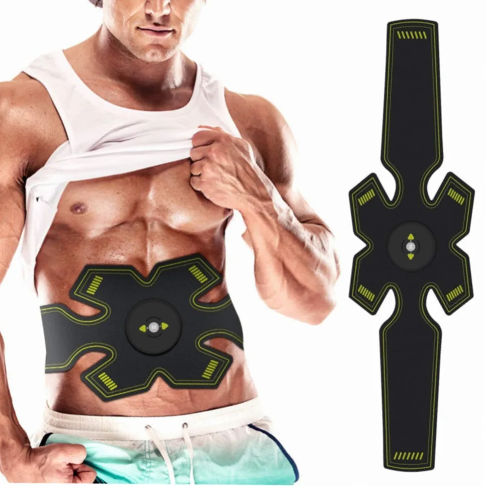 Vibration Abdominal Muscle Trainer Rechargable Wireless EMS Electric Weight Loss Body Slimming Machine Abdominal Exercise Belt
