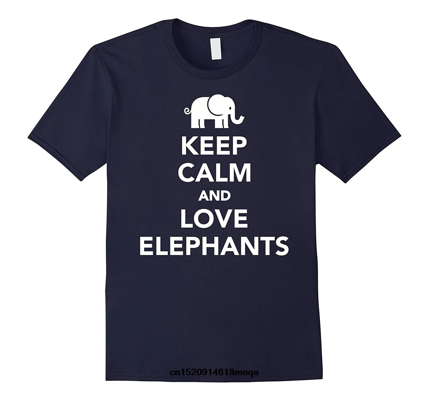 Возьмите Футболка Keep Calm and love Слоны футболка Винтаж Для мужчин Классические