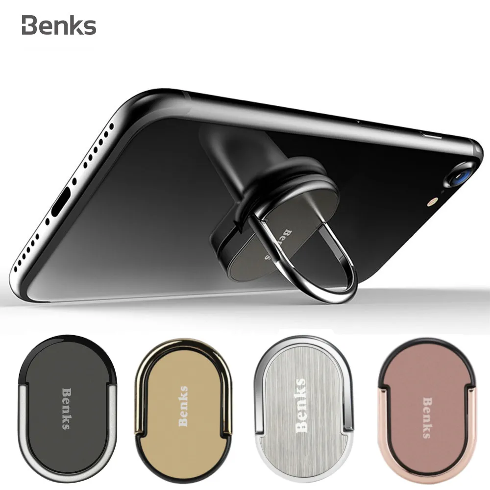 Benks Universal Mobile Phone Holder Finger Ring Holder Stand For iPhone 7 5s XS 8 Plus 5 for Samsung Galaxy S8 S9 S7 a8 Xiaomi