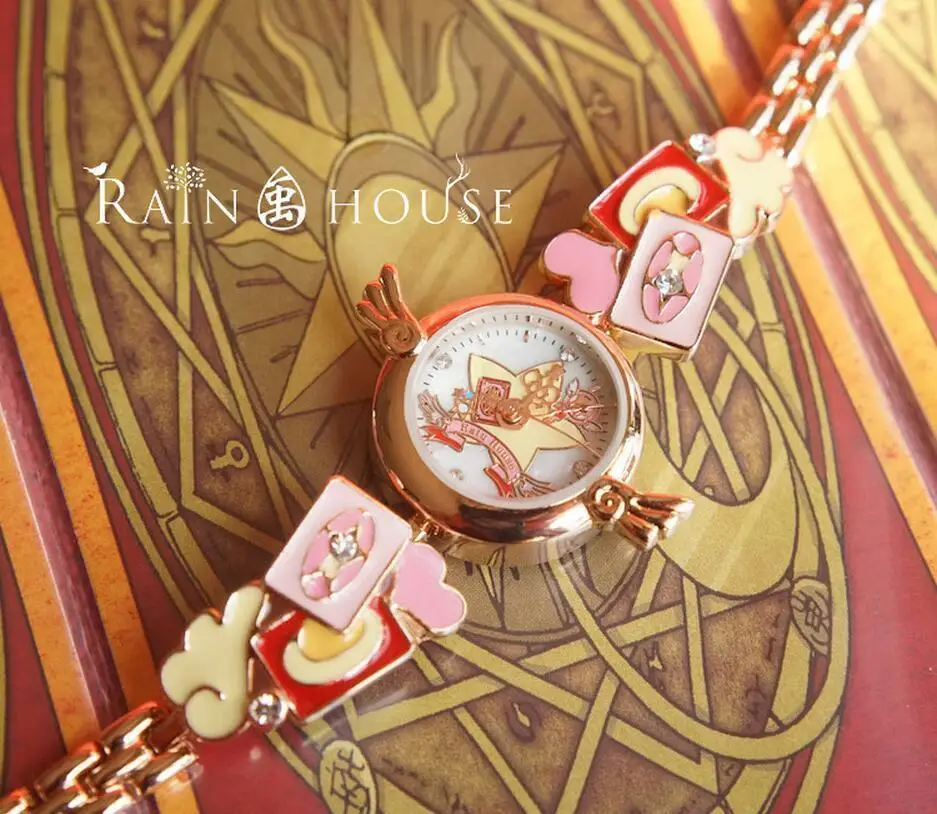 Карта Captor Cardcaptor Sakura Kinomoto крыло со звездой трость прозрачная карта наручные часы