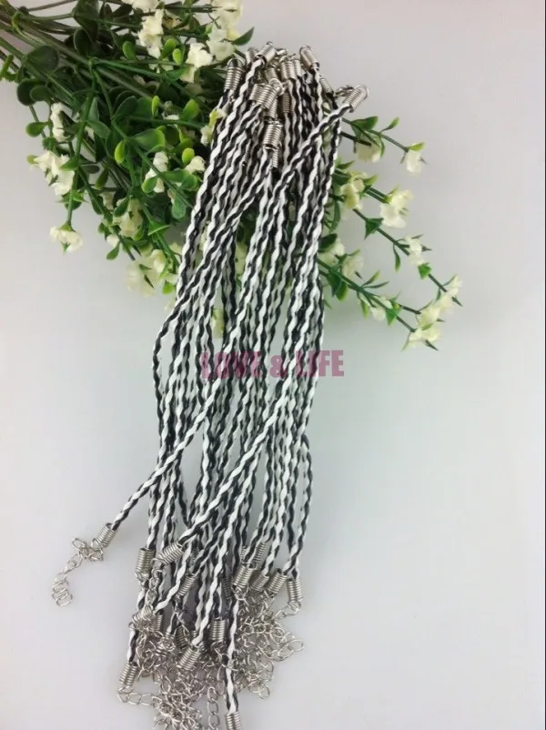 

Free Shipping 18cm Length 100pcs Cheap Charm Man-Made Braided Cord Bracelet With Clasp Fit Fashion Jewelry Making