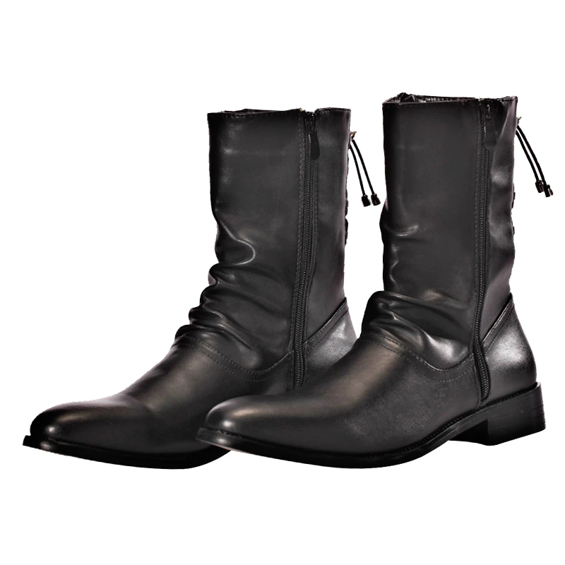 New men's boots military boots combat boots men's boots pointed shoes