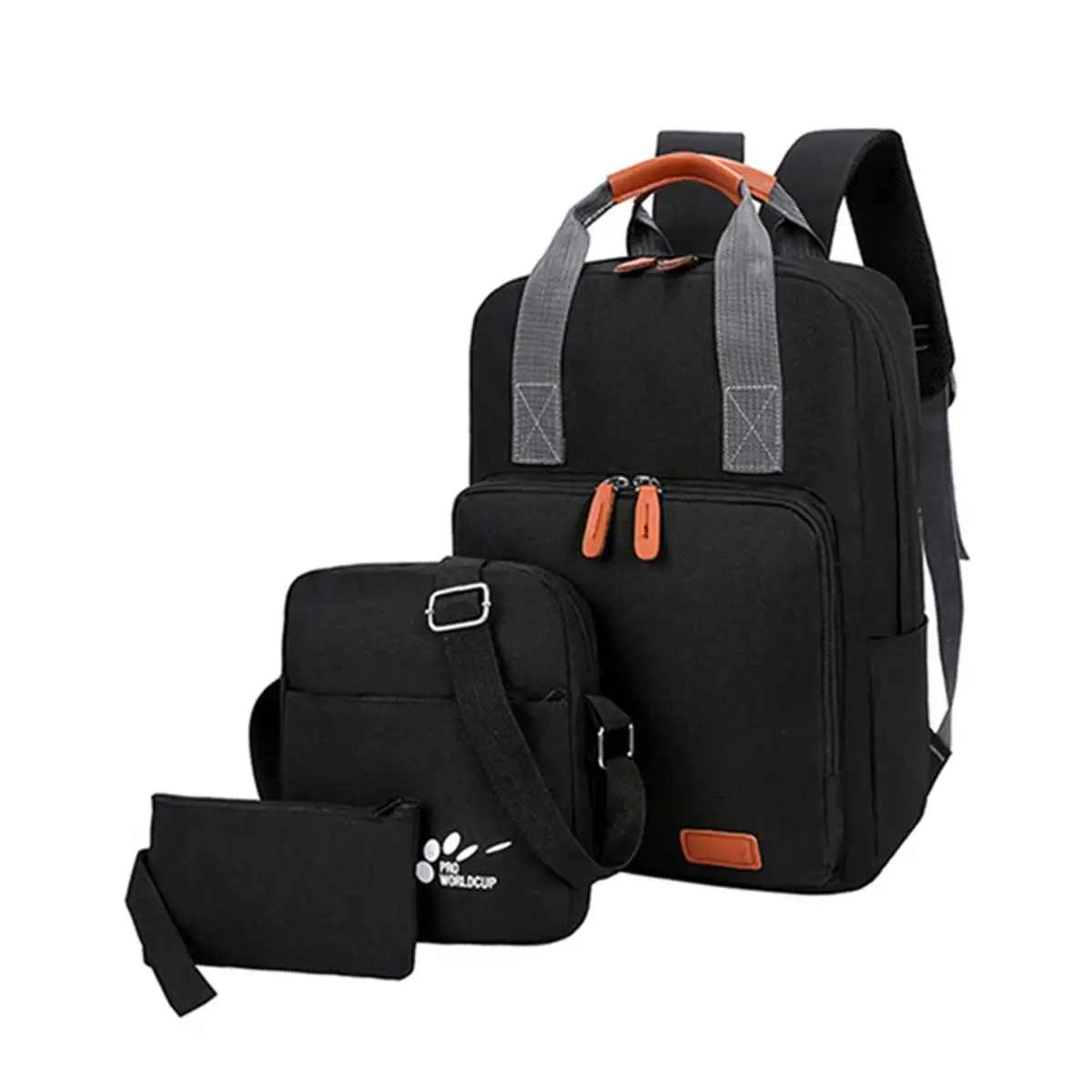 3 шт./компл. зарядка через usb рюкзак; ткань «Оксфорд»; школьный рюкзак для подростков Модная молодежная сумка через плечо сумка для ноутбука Повседневное путешествий настоящих