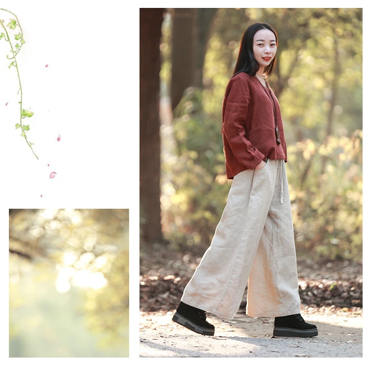 7257 wide leg pants elastic waist (11)