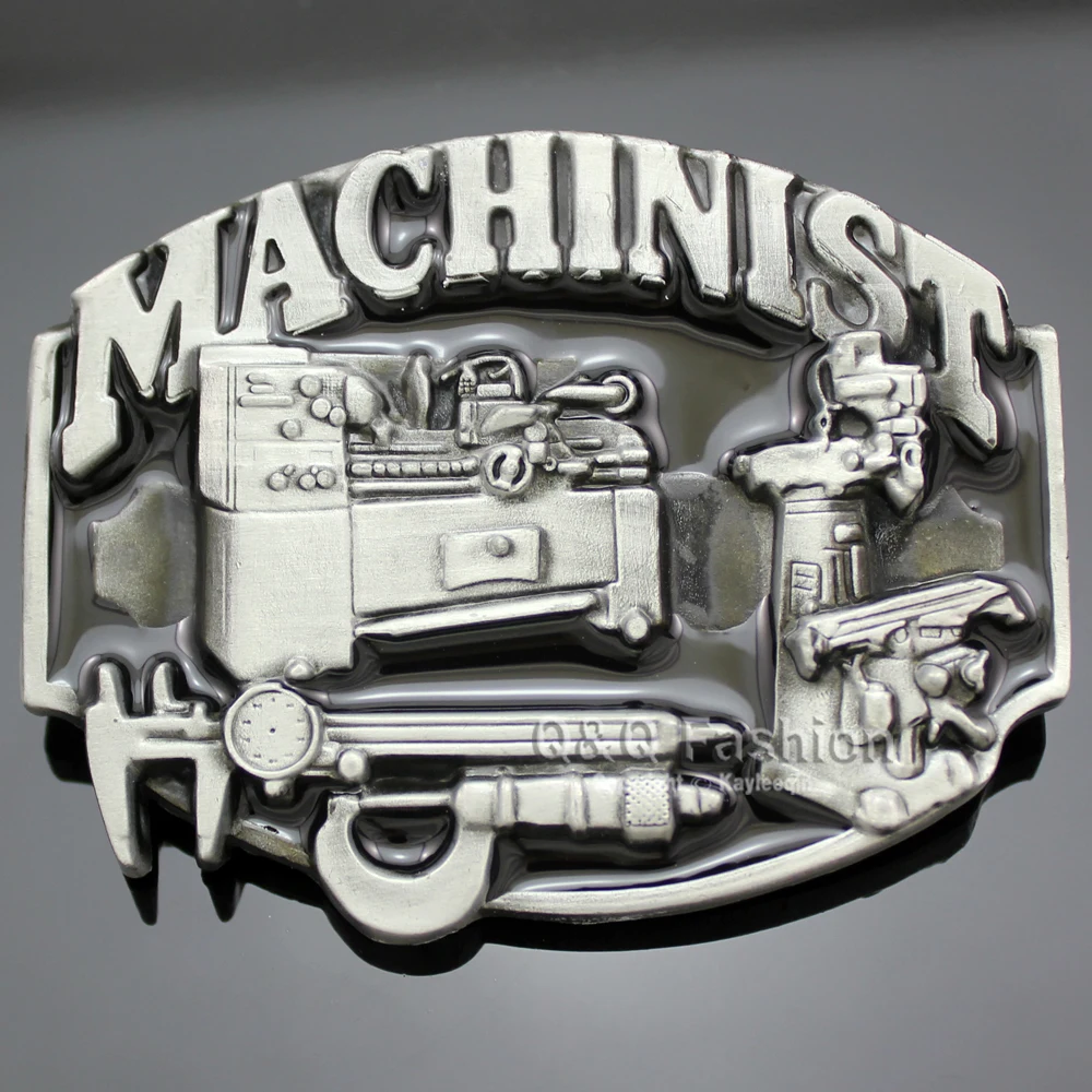 Новая модная пряжка для ремня винтажные посеребренные 3D машинисты инструменты