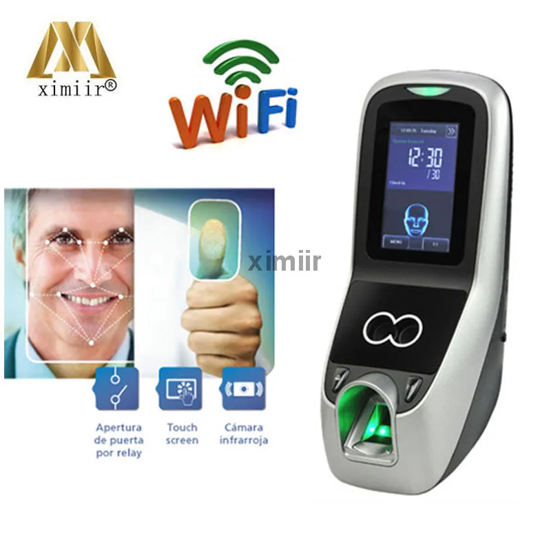 

Iface7/Multibio700 with WIFI function facial recognition attendance machine face & fingerprint access control and time recording