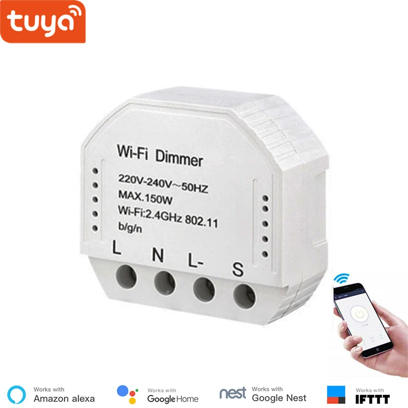 Оптовая продажа 5 шт. умный WiFi диммер Tuya модуль 150 Вт работает с Alexa Echo Google Home