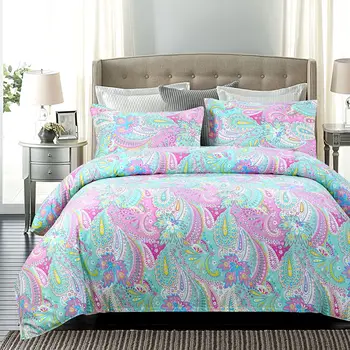 

UNIHOME Cotton Blend Duvet Cover Sets, Vintage Floral Pattern Design(hongfengjiaren)