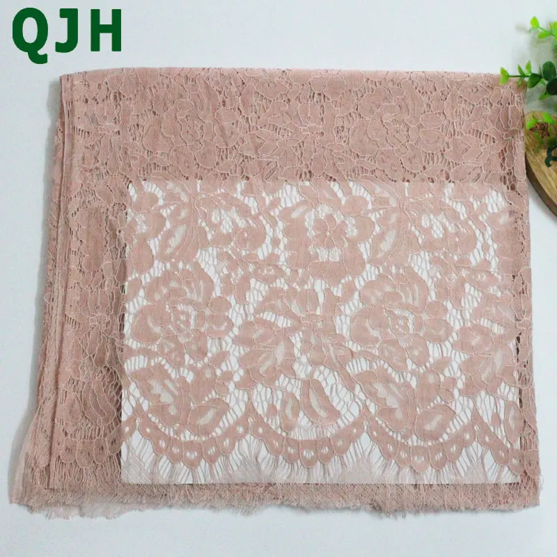 QJH БРЕНД 1 5*1 5 м кружевная ткань с вышивкой хлопковый шнур французский кружевной