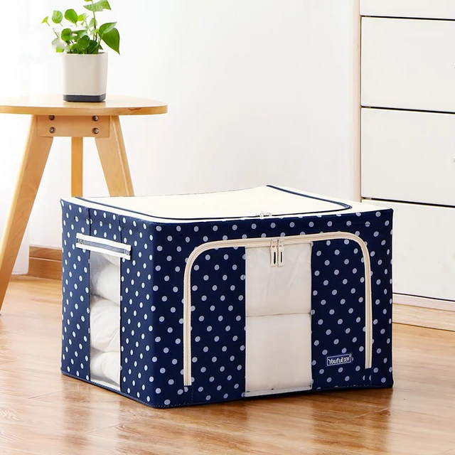 66L Waterproof Oxford cloth folding steel frame storage box large