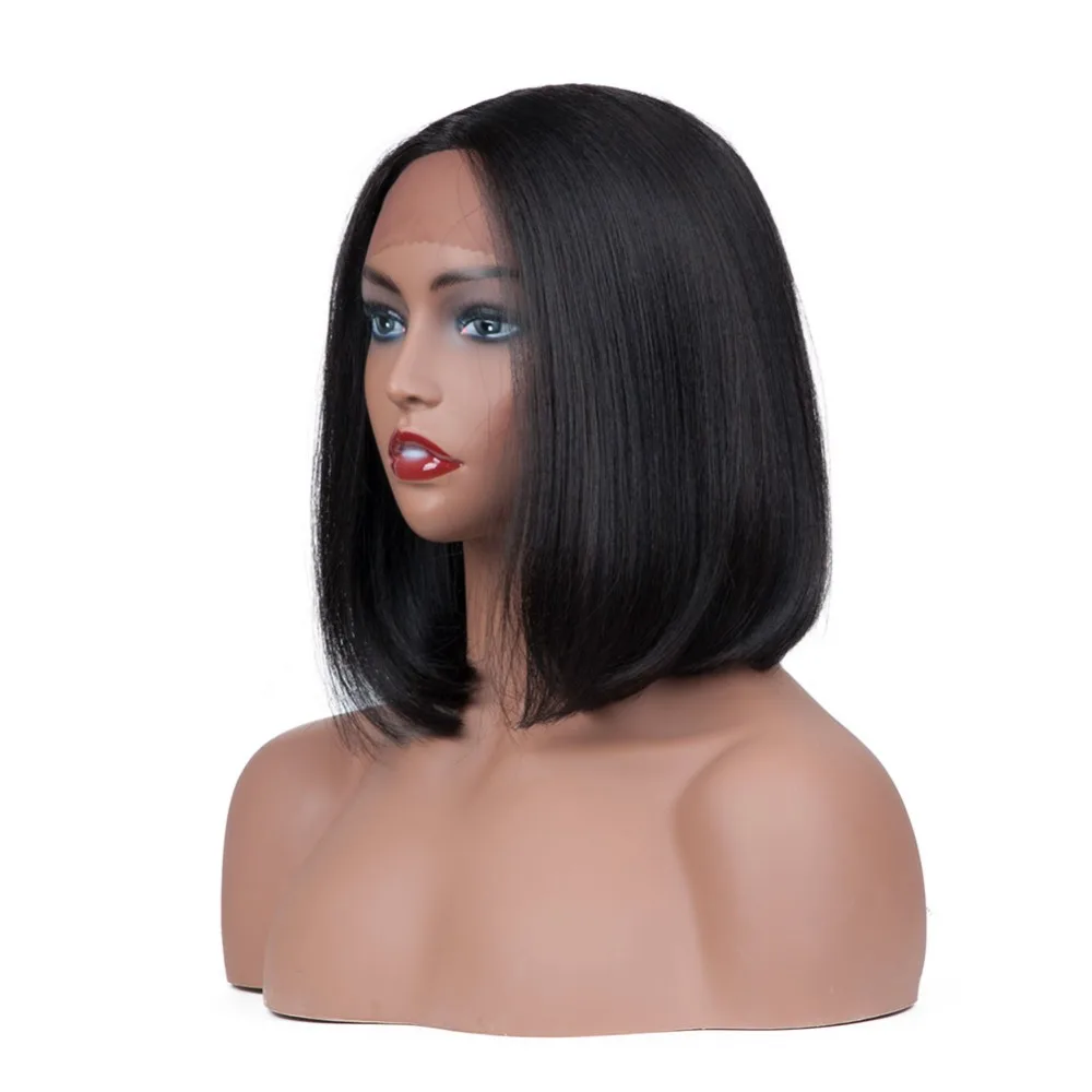 Прямые синтетические волосы на кружеве боб парик 1" парики для черных женщин 8 цветов Омбре волос выбор косплей парик