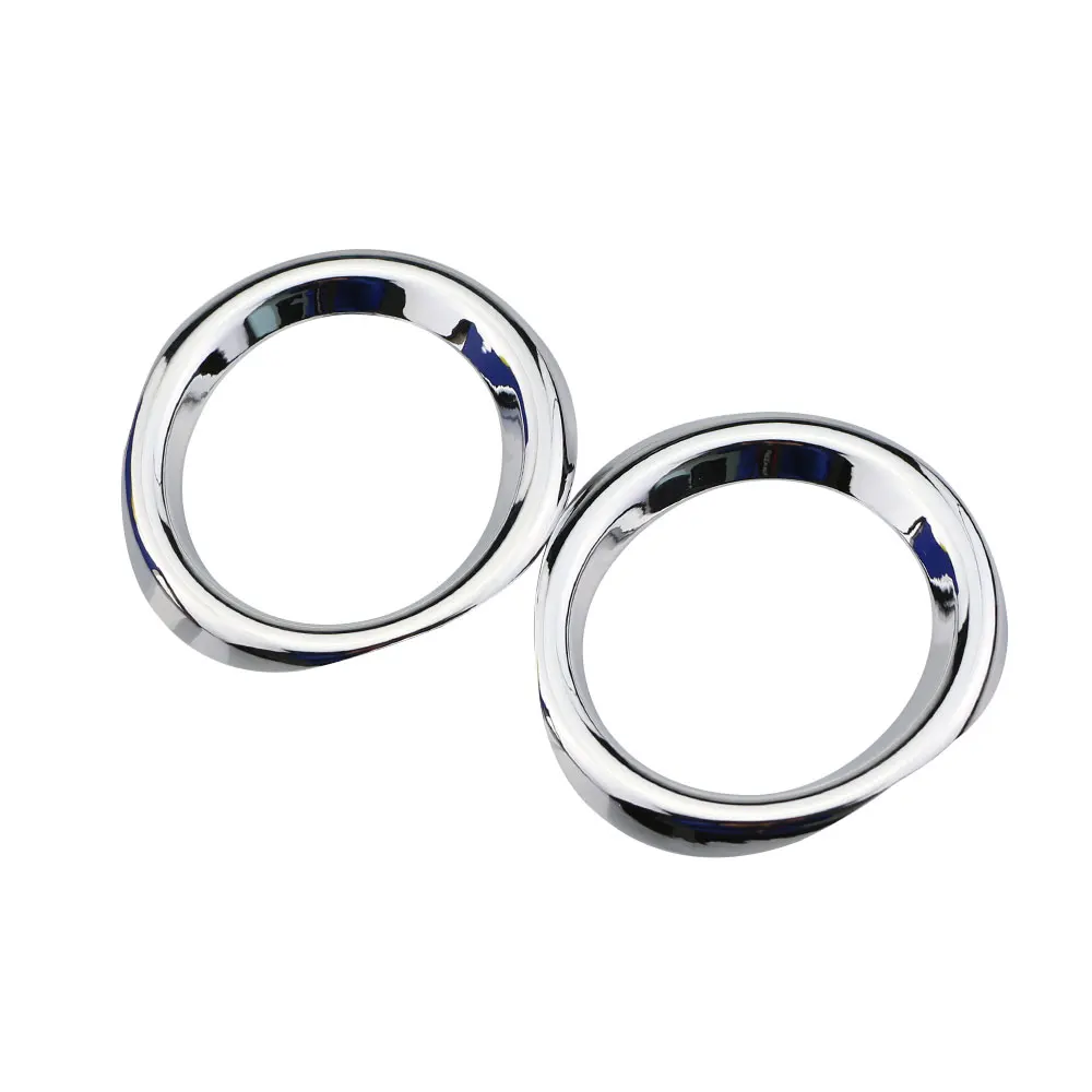 Zlord 2 unids/set luz antiniebla delantera del coche cubierta del anillo de la lámpara para Toyota C-HR CHR 2016 2017 piezas exteriores de la lámpara campanas