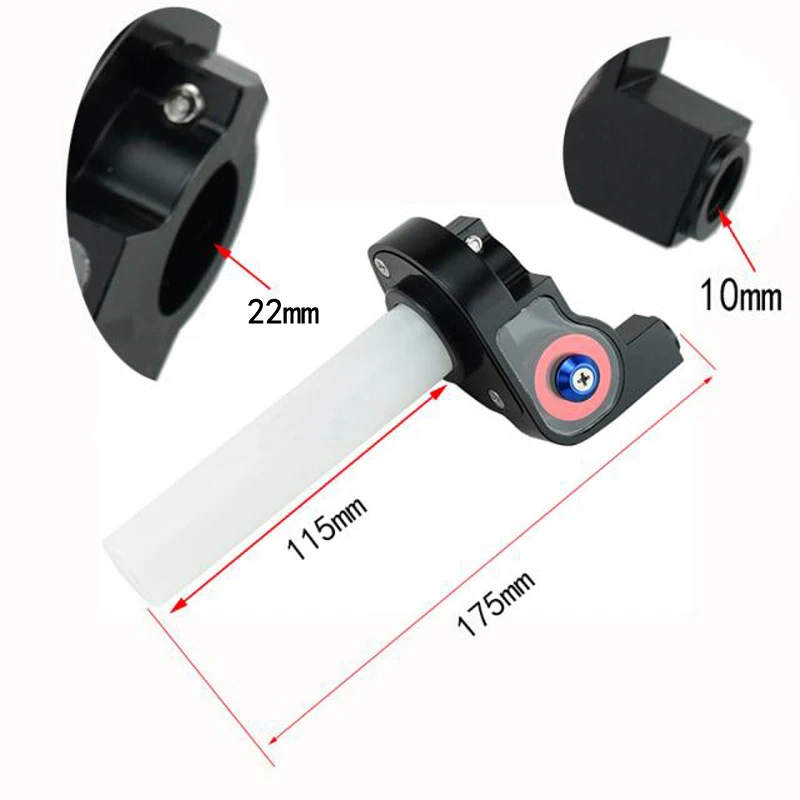 Sclmotos- 22mm Motorcycle Racing Aluminum Visible Quick Twist Gas throttle Settle Grips Dirt Pit Bike ATV UTV XR50 CRF50 KLX