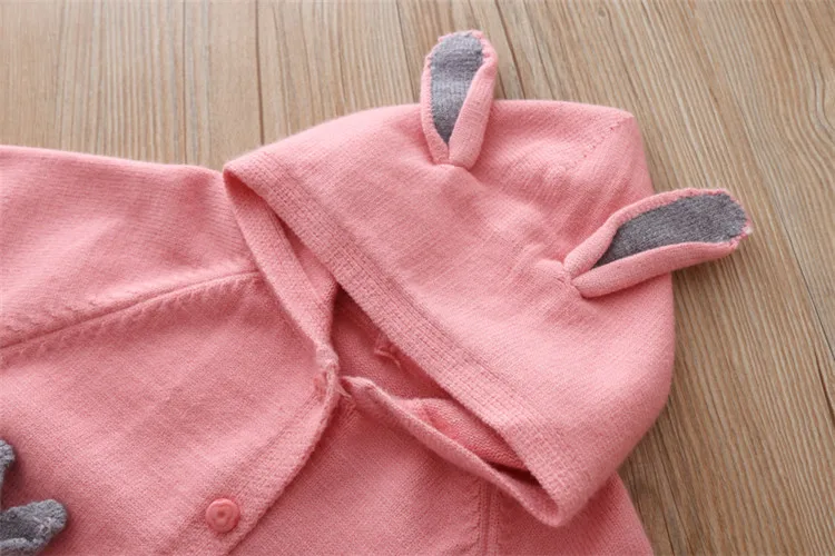  Fanfiluca Girls Sweater Hooded Batwing Sleeve Cardigan Cartoon Cute 2018 Autumn Winter Toddler Girls Cardigan New Year Costume 11