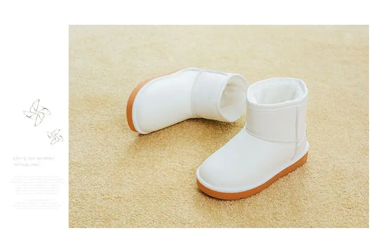 Г., зимние модные ботинки для детей зимние ботинки для маленьких девочек детские теплые ботинки с плюшевой подкладкой из хлопка водонепроницаемые ботильоны