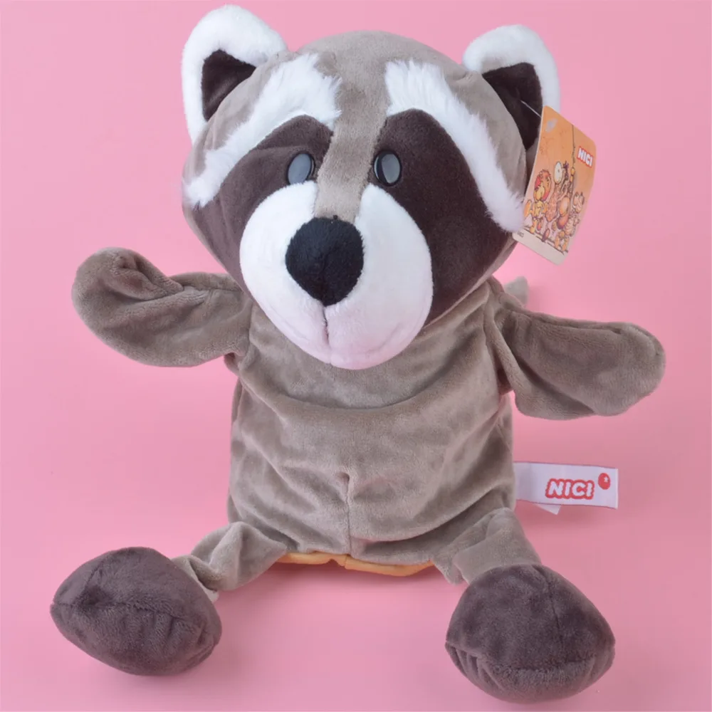 raccoon hand puppet