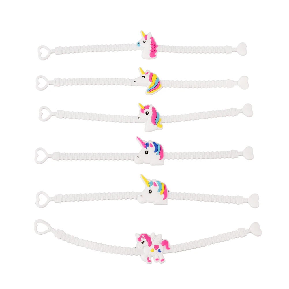 10 шт. детский Силиконовый браслет с единорогом|bangle jewelry|bracelet kidsunicorn bracelet |