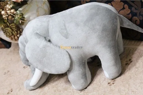 Fancytrader 31`` 80cm Rare Stuffed Soft Plush Grey Emulational Africa Elephant, Free Shipping FT50165 (5)