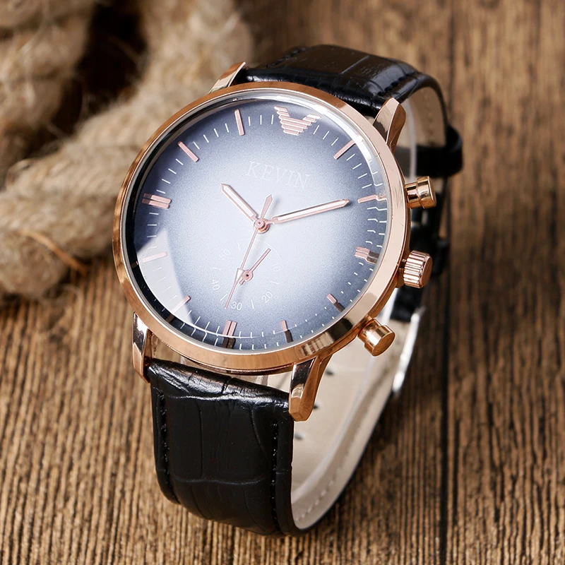 

KEVIN Fashion Casual Business Quartz Watch Men Women Leather Band Wrist Watches Relojes 2016 Montre Homme Erkek Kol Wristwatch