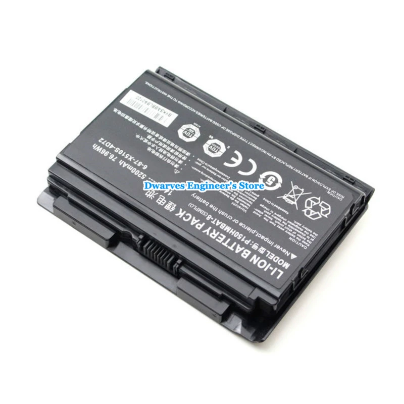 Подлинная 6 87 X510S 4D72 P150HMBAT 8 батарея для CLEVO P150SM P150EM P150HM P150HMX P151 P151EM P151EM1 4D73 14 V|battery