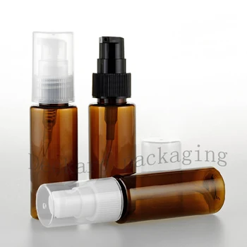 

40ml brown empty travel size professional cream lotion pump bottles 40g plastic treatment container bottle pump for skin care