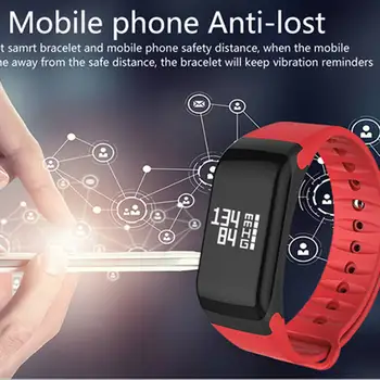 

F1 Blood Pressure Inteligent Band OLED Screen Digital Pulse Oximeter Heart Rate Wristband Fitness Tracker