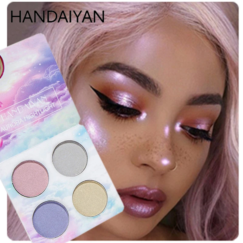 

2018 New Face Body Shimmer Glow Loose Highlighter Powder Contour Palette Waterproof illuminate highlight kit