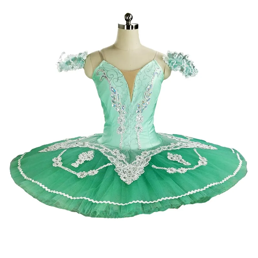 Green ballet tutu Professional Ballet Tutu Classical Pancake Platter Tutu Skirt Nutcracker Ballet Stage Costume Esmeralda tutu