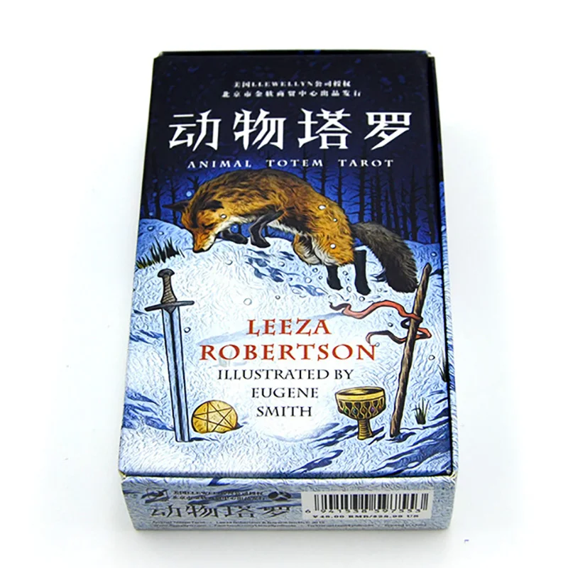 

2018 new animals tarot cards English and Chinese version best quality board game playing cards for family cards game