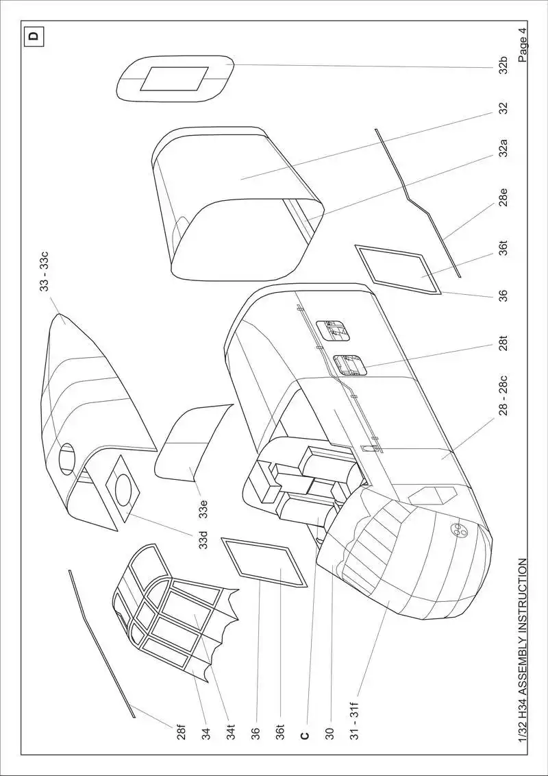 DIY 1:32 морской UH-34D США морской конек Вертолет Самолет Бумажная модель собрать ручной работы 3D игра-головоломка детская игрушка