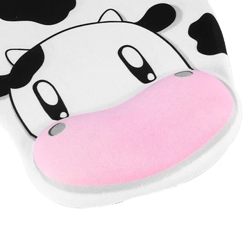 

Cow Style Black White Wrist Rest Support Mouse Mice Pad for Computer