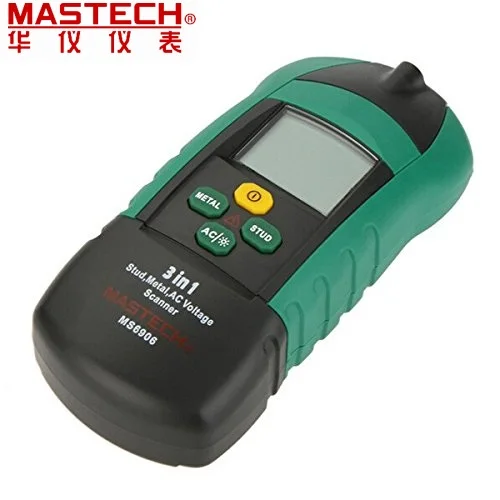 New MASTECH MS6906 3 in 1 Multi-function Stud Metal AC Voltage Scanner Detector Tester Thickness Gauge w/ NCV Test New MASTECH MS6906 3 in 1 Multi-function Stud Metal AC Voltage Scanner Detector Tester Thickness Gauge w/ NCV Test