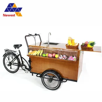 

Movable beautiful outlook coffee tricycle, street electric bicycle for sell coffee