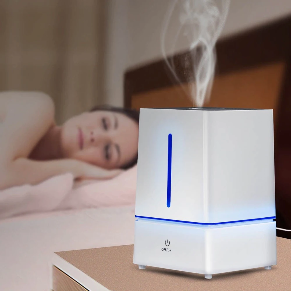 

4L Humidifier Aroma Oil Diffuse 360 Degree Air Purify Cool Mist Maker With Night Light For Bedroom Baby Mute Home