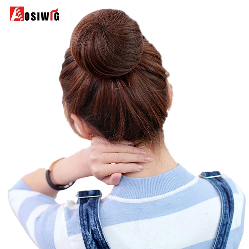 SHANGKE-Short-Straight-Hair-Bun-Heat-Resistant-Synthetic-Hairpieces-Synthetic-Clip-In-Hair-Extensions-Women-Hairstyles (2)