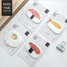 30Pcs/Pack Sushi Food Shape Memo Pad Self-Adhesive Sticky Notes Post It Bookmark Message note Sketch Pad School Office Supply