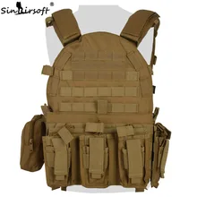 SINAIRSOFT тактический жилет страйкбол открытый охотничий штурмовой CS военный армейский Молл дампа боевой Журнал Мешок тела жилет LY1807