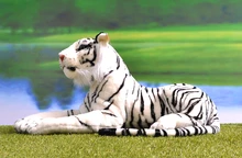 Simulation White Tiger Doll Stuffed Animals Toys For Children Gift 90cm