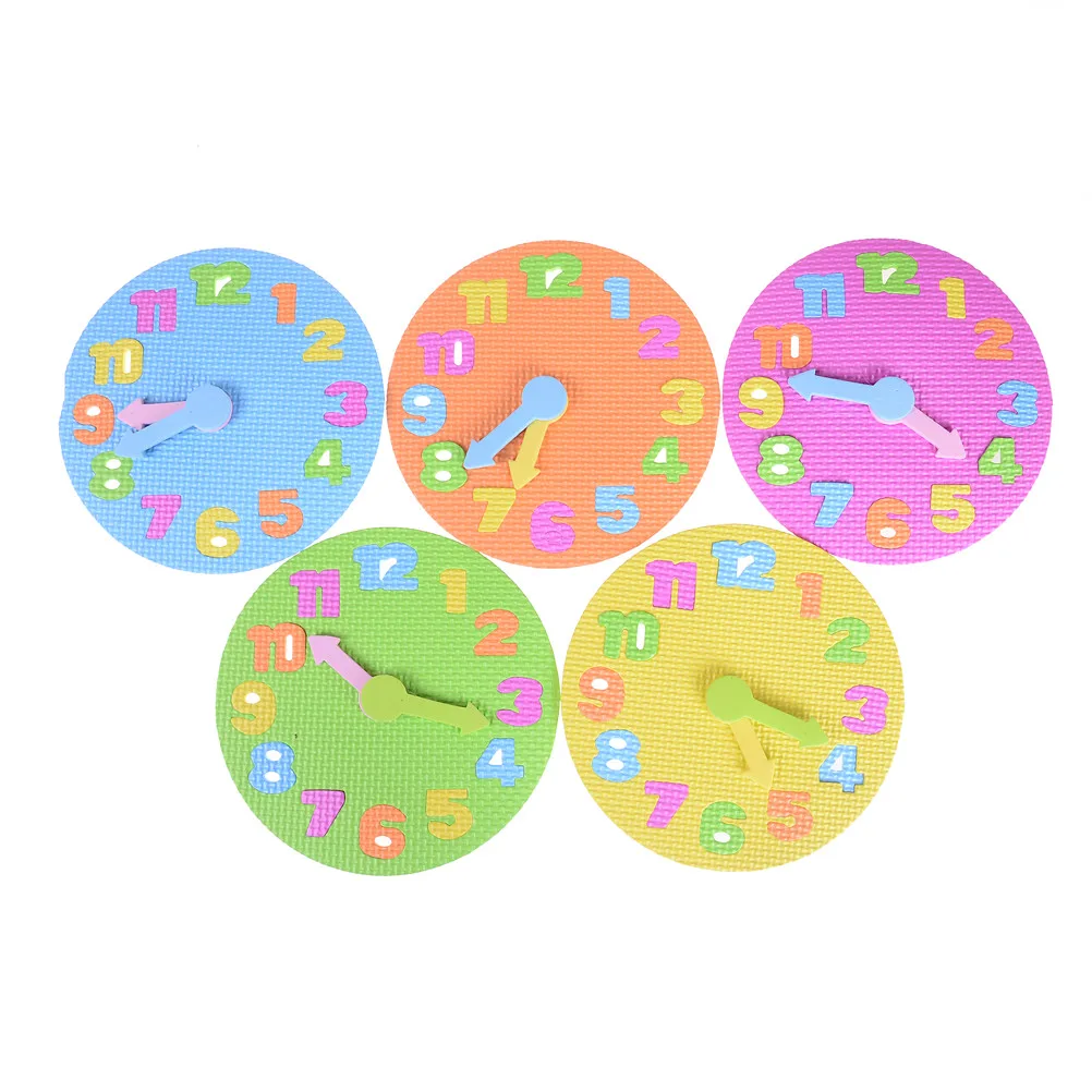 Eva Clock Learning Education Toys Dia 19cm Fun Math Game For Children Baby Toy
